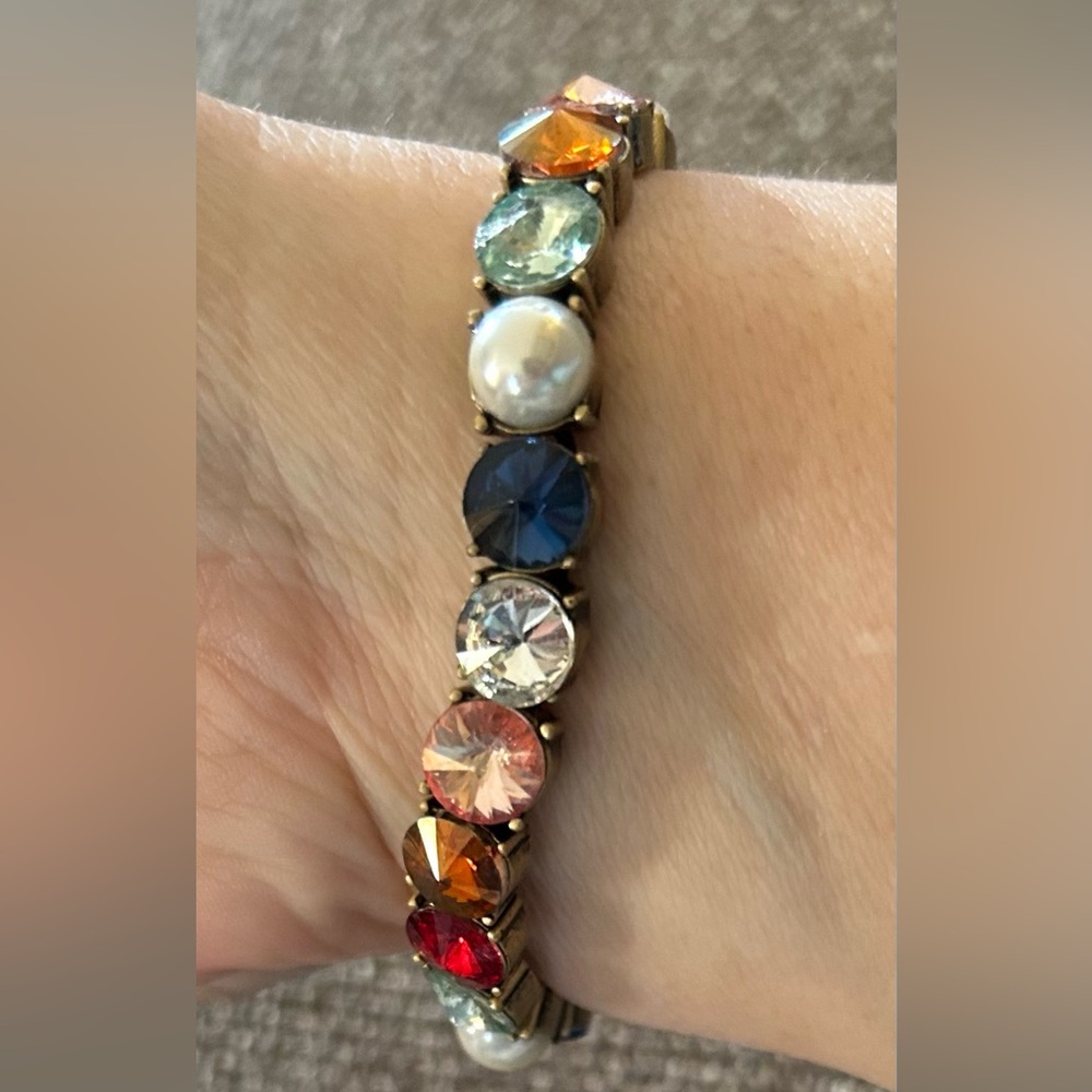 Baublebar Signed Multi Colored Stretch Bracelet - image 4